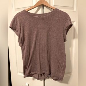Lululemon open back tee shirt